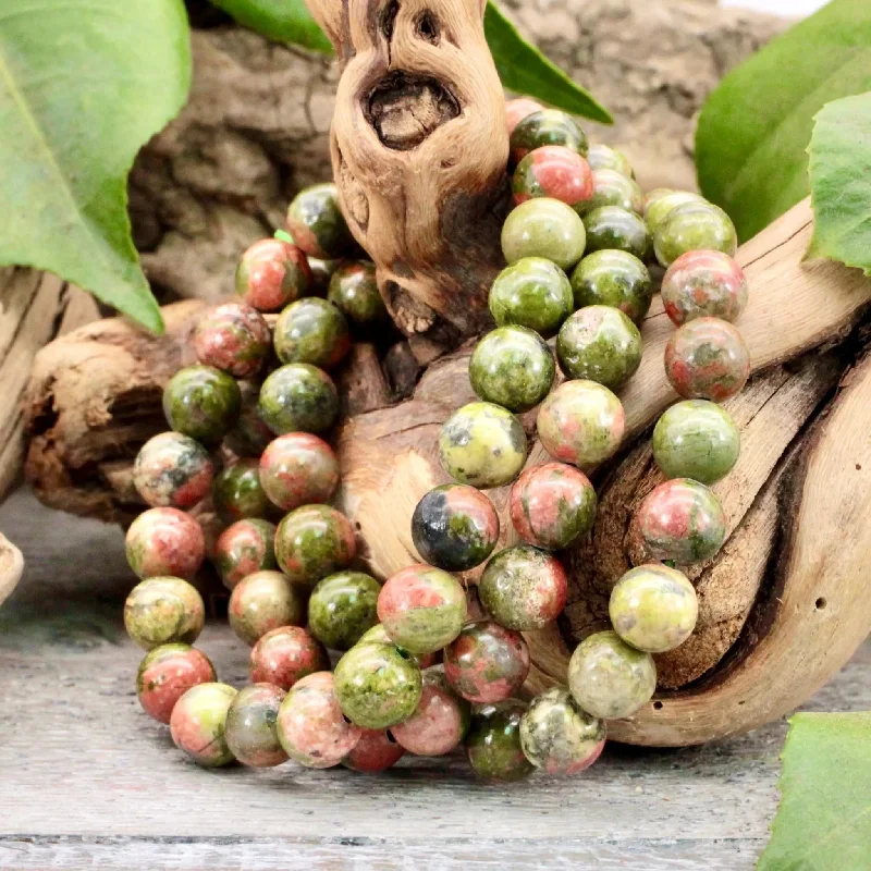 Unakite Bracelet - 8mm