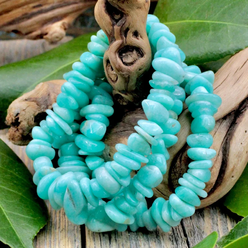 Amazonite Chunky Chip Bracelet