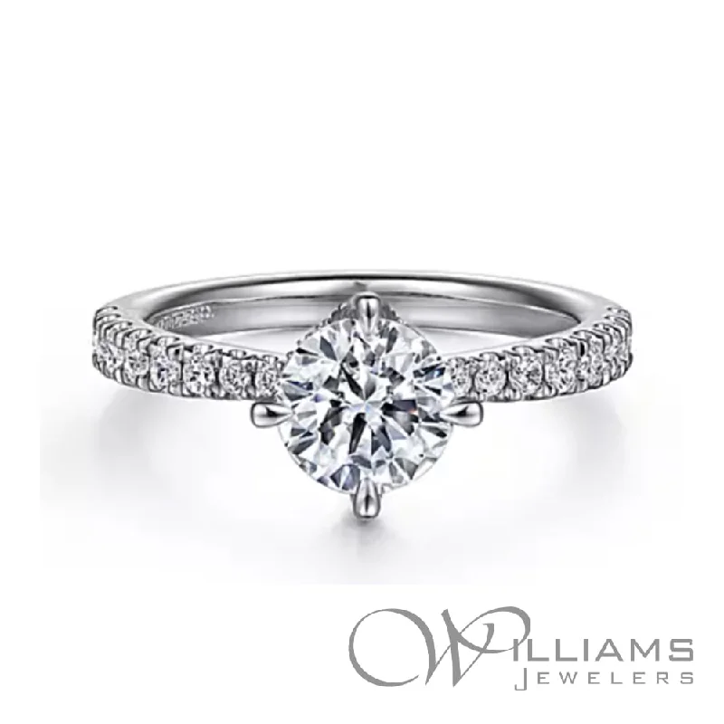 Gabriel & Co. Classic 14 Karat Diamond Engagement Ring