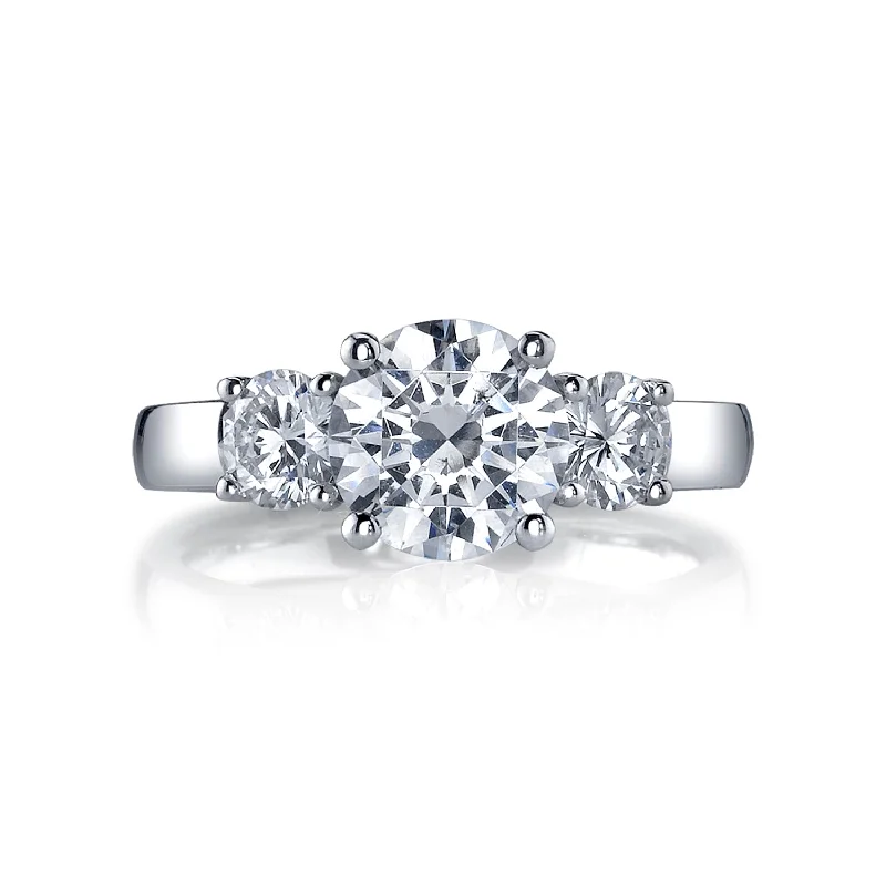 Three-Stone Diamond Engagement Ring