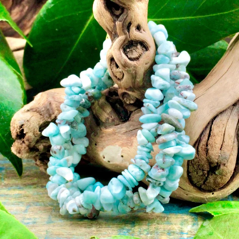 Larimar Chip Bracelet