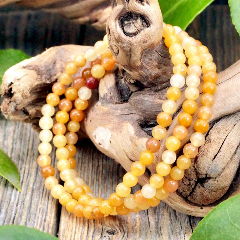 Yellow Jade Bracelet - 4mm