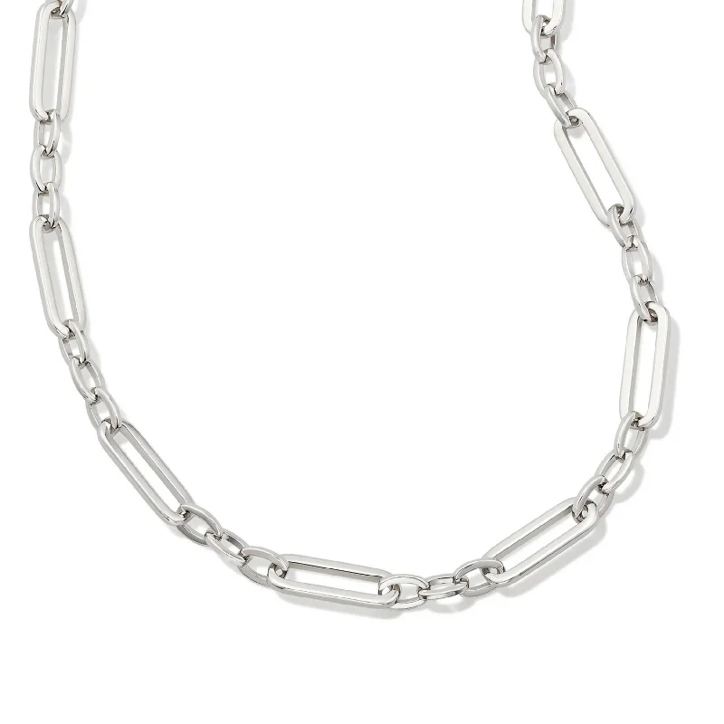 Kendra Scott | Heather Link and Chain Necklace in Silver