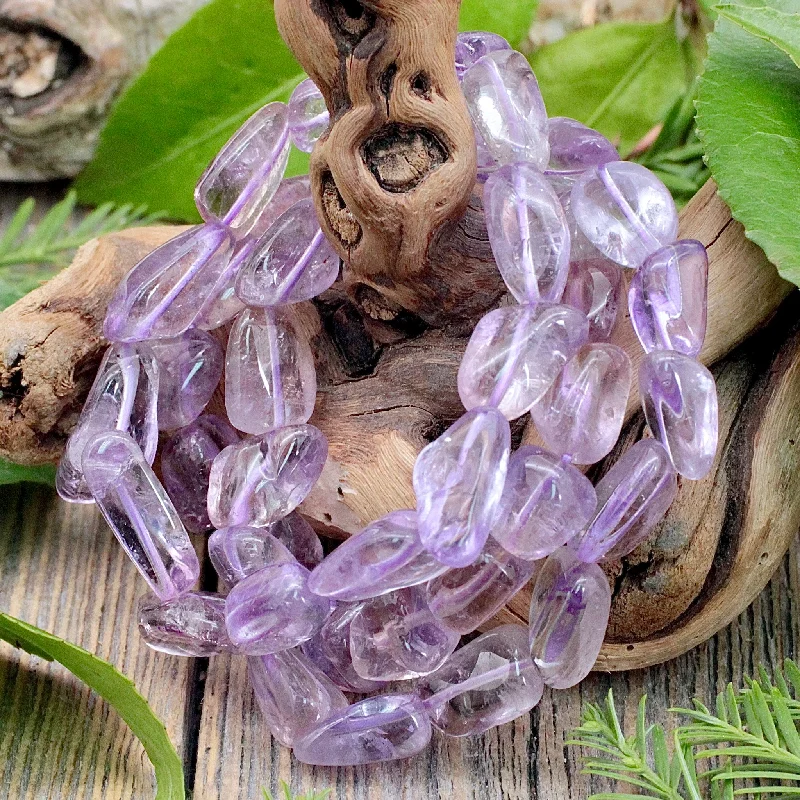 Lilac Amethyst Tumble Bracelet