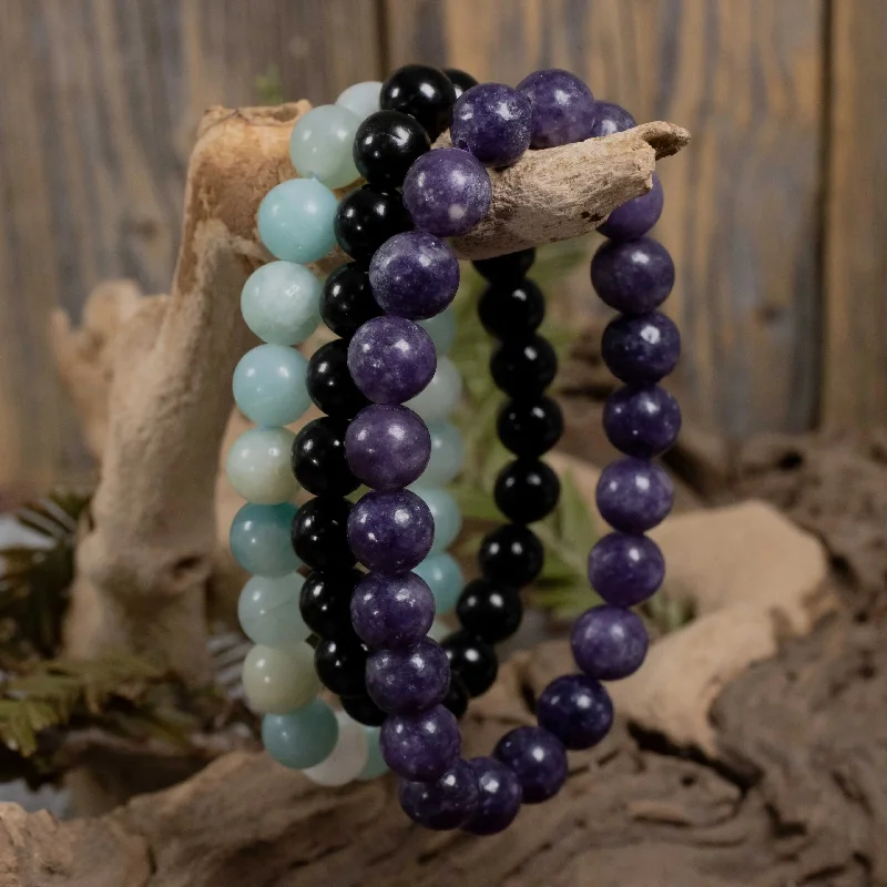 EMF Protection - Crystal Bracelet Intention Set