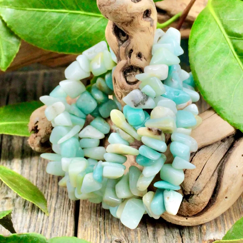 Amazonite Chunky Chip Bracelet