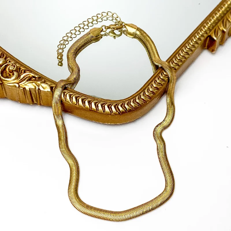 Gold Tone Classic Chain Necklace