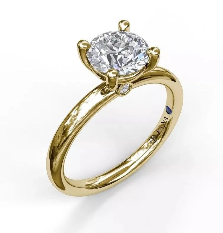 Classic Round Cut Solitaire Engagement Ring