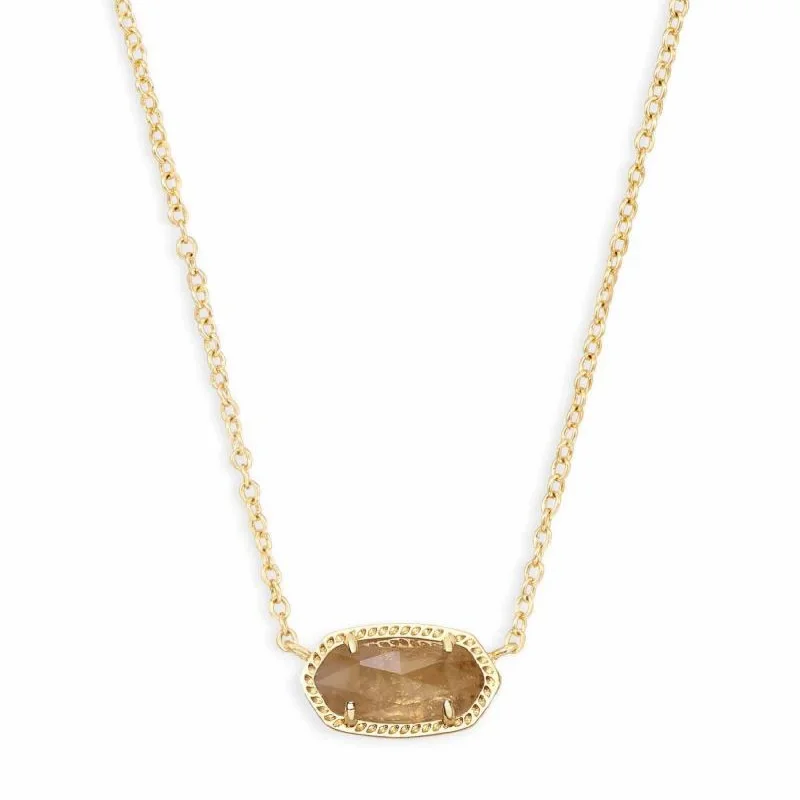 Kendra Scott | Elisa Pendant Necklace in Orange Citrine