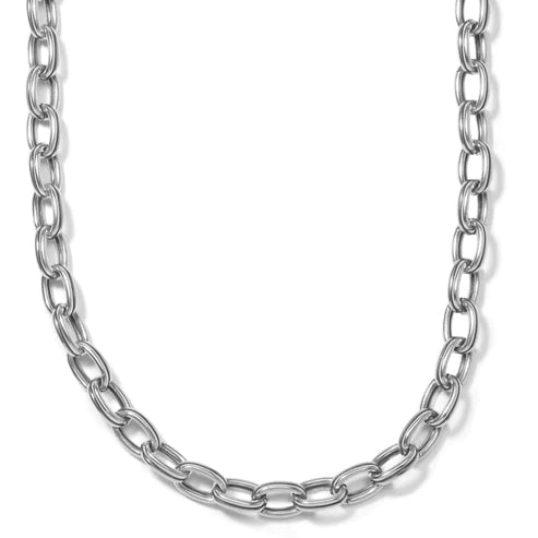 Brighton | Ferrara Link Short Necklace in Silver Tone