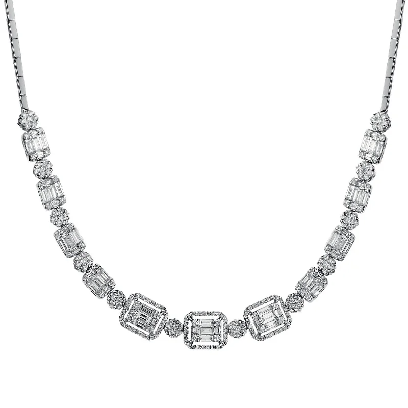 BAGUETTE DIAMOND NECKLACE