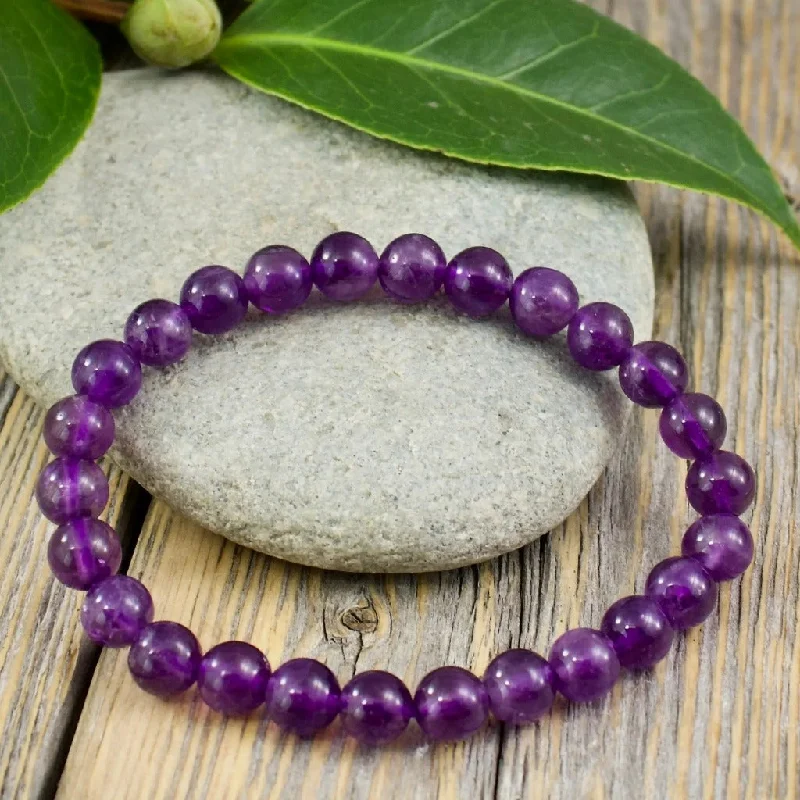 Amethyst Bracelet - 8mm