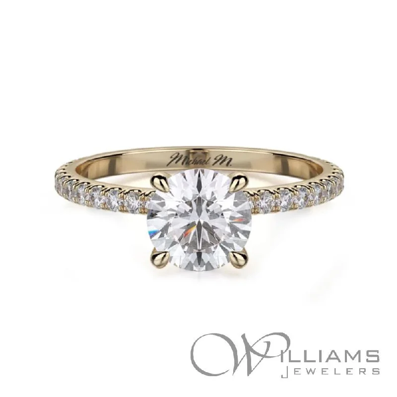 Michael M Crown 18 Karat Diamond Engagement Ring