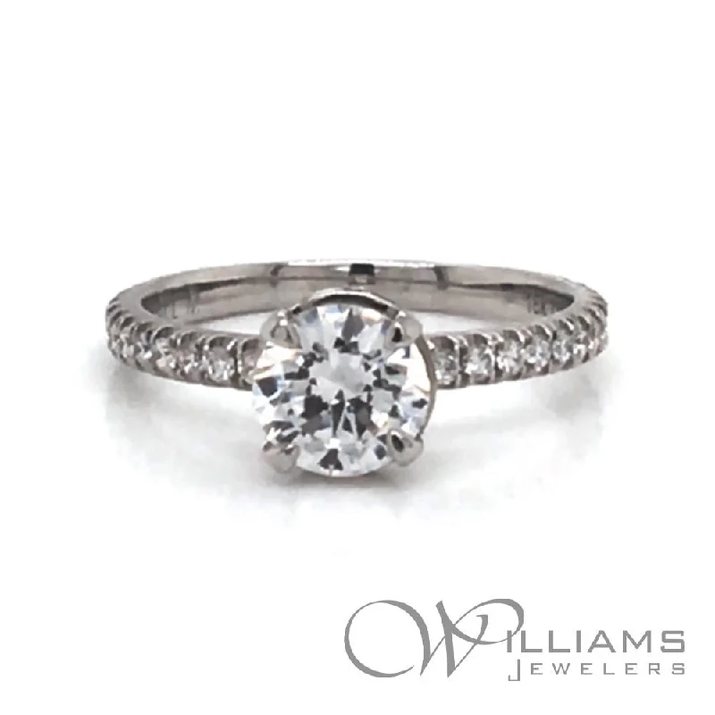 Michael M Crown 18 Karat Diamond Engagement Ring