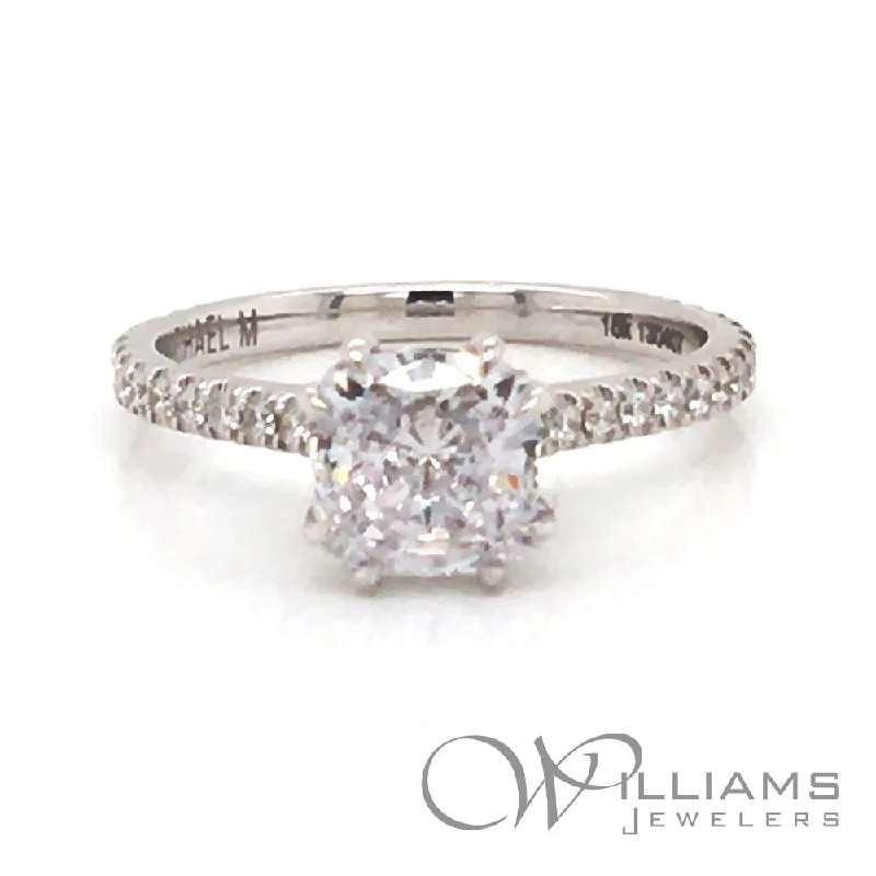 Michael M Crown 18 Karat Diamond Engagement Ring