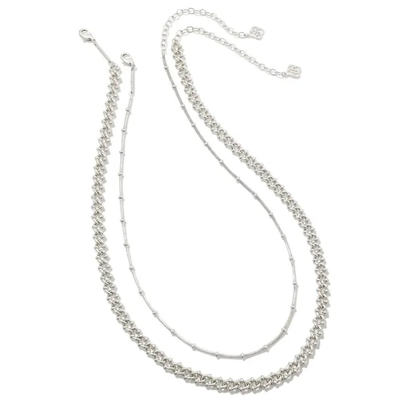 Kendra Scott | Lonnie Set of 2 Chain Necklaces in Silver