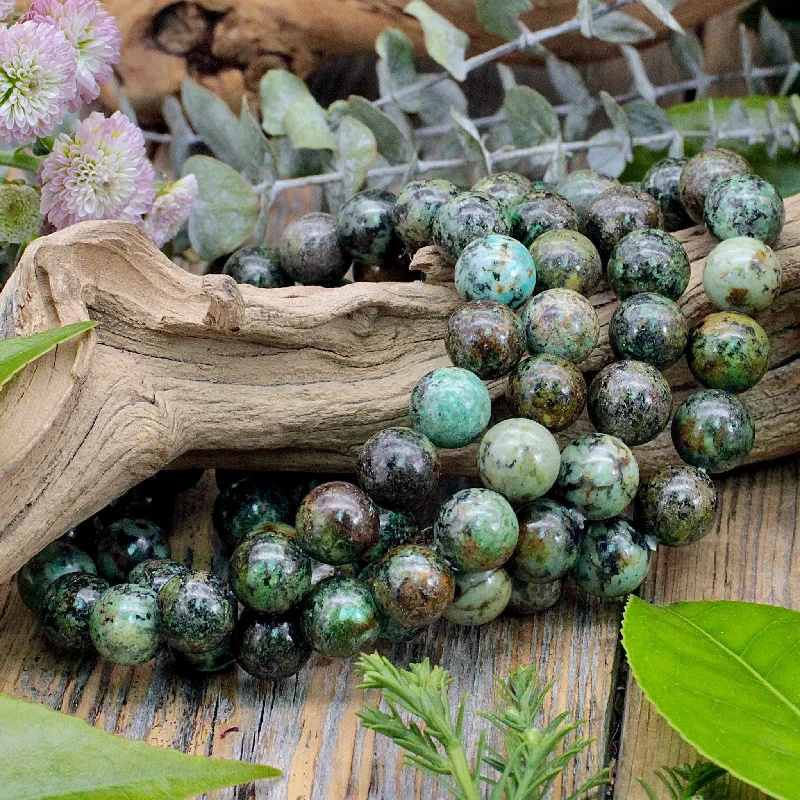 African Turquoise Jasper Bracelet - 10mm