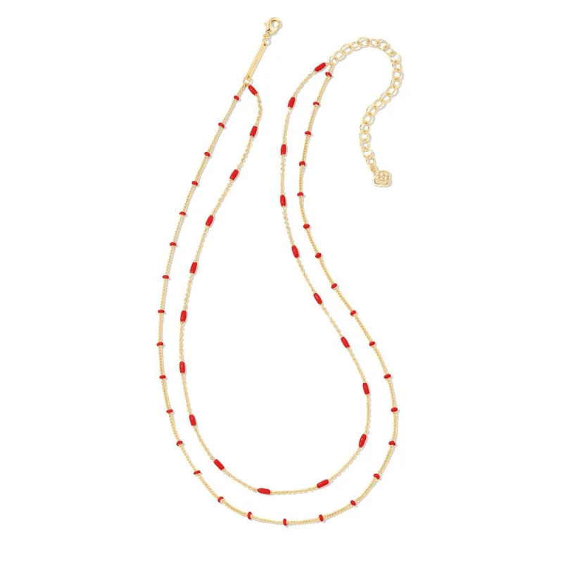 Kendra Scott | Dottie Multi Strand Necklace in Red