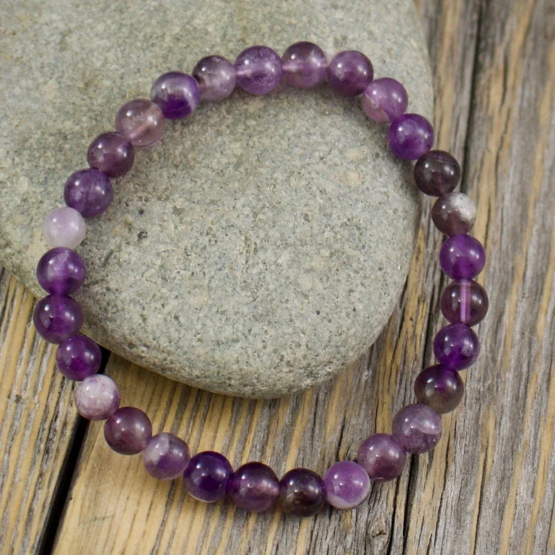 Amethyst Bracelet - 6mm