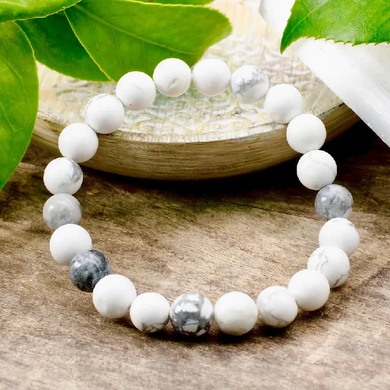 Howlite Bracelet - 8mm