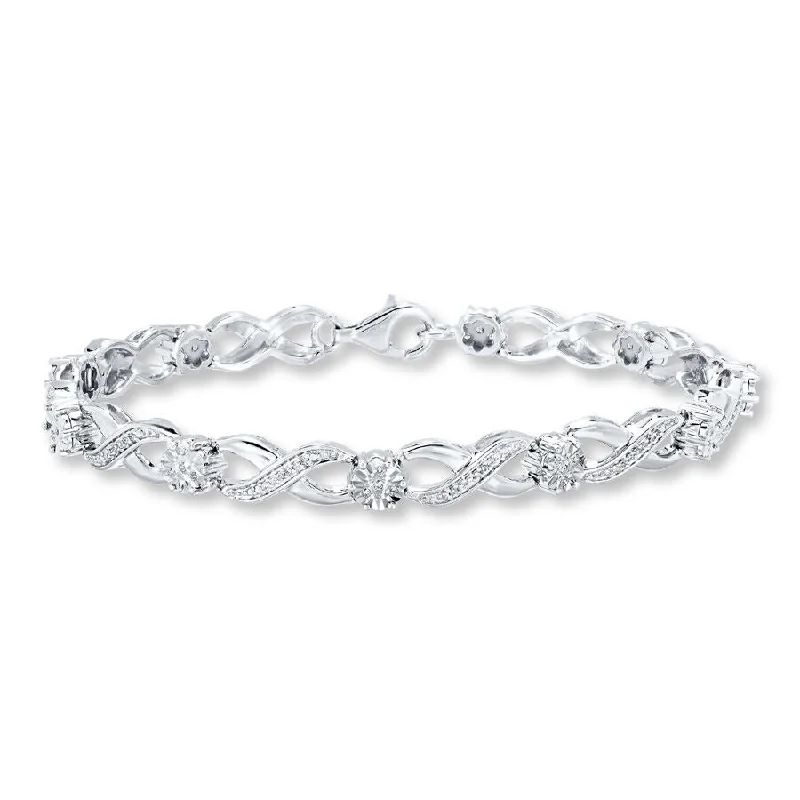 Pre-Owned Kay 1/4ct tw Diamond Bracelet in Sterling Silver