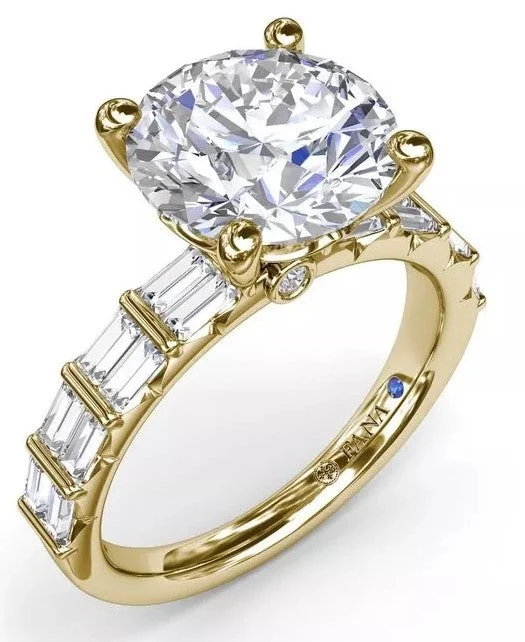 Baguette Diamond Engagement Ring