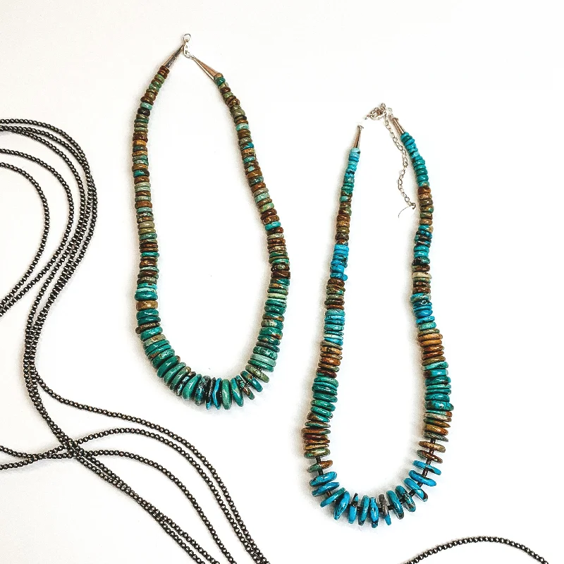 Betty Bitsie | Navajo Handmade Graduated Kingman Turquoise Circle Beaded Stones