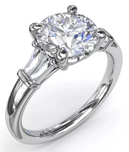 Tapered Baguette Diamond Engagement Ring