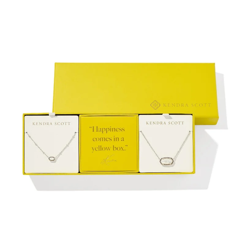 Kendra Scott | Elisa Silver Gift Set of 2 in Ivory Mother-Of-Pearl