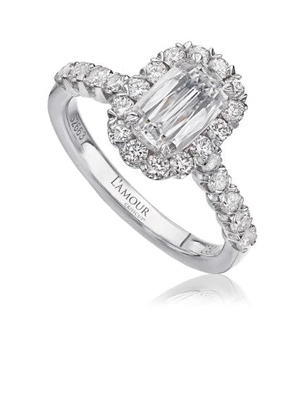 L’Amour Crisscut® Diamond Engagement Ring