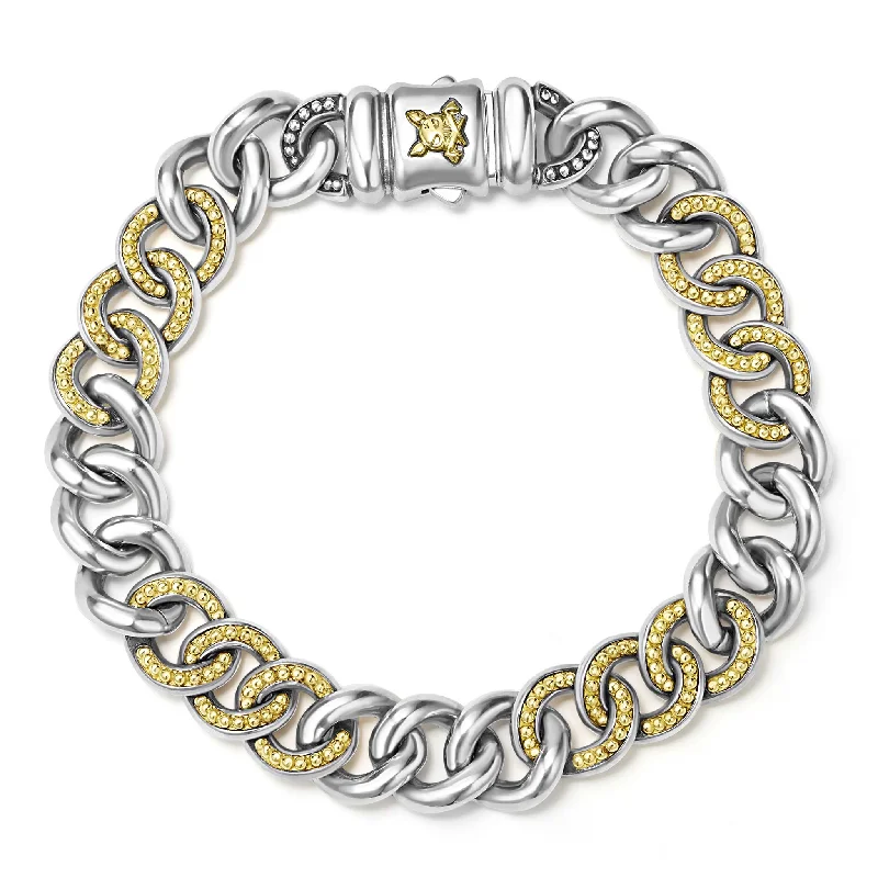 Anthem Two-Tone Curb Chain Bracelet | 12mm