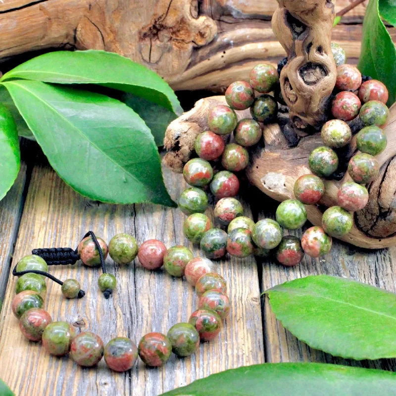 Unakite Adjustable Bracelet - 10mm