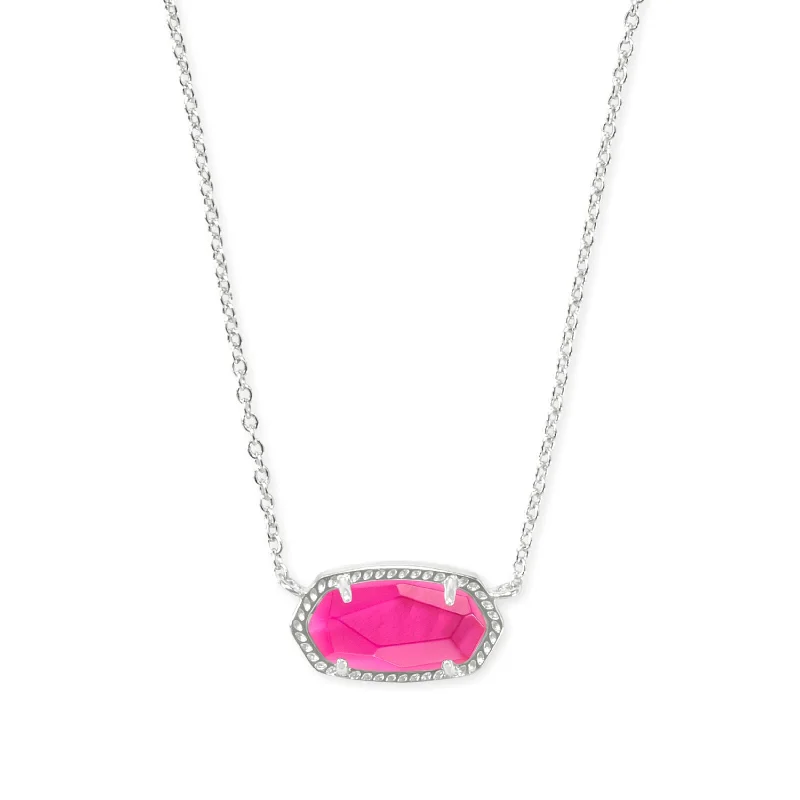 Kendra Scott | Elisa Silver Pendant Necklace in Azalea Illusion