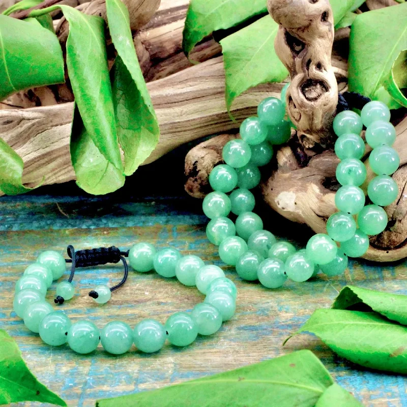 Green Aventurine Adjustable Bracelet - 10mm