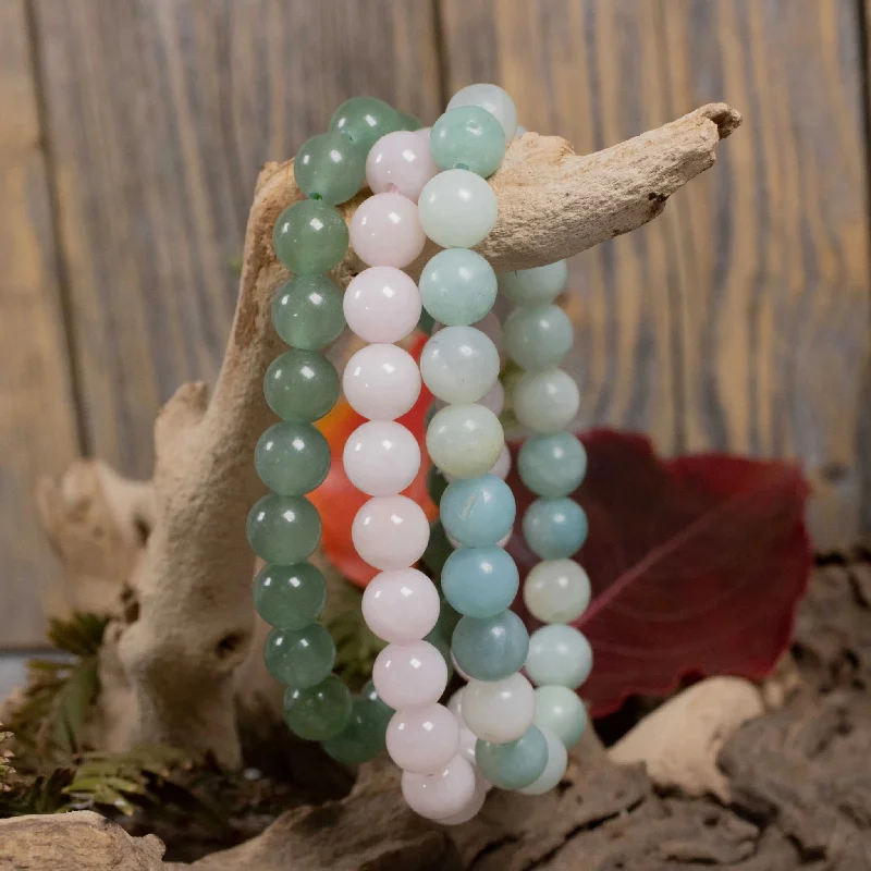 Emotional Balance & Well-Being - Crystal Bracelet Intention Set