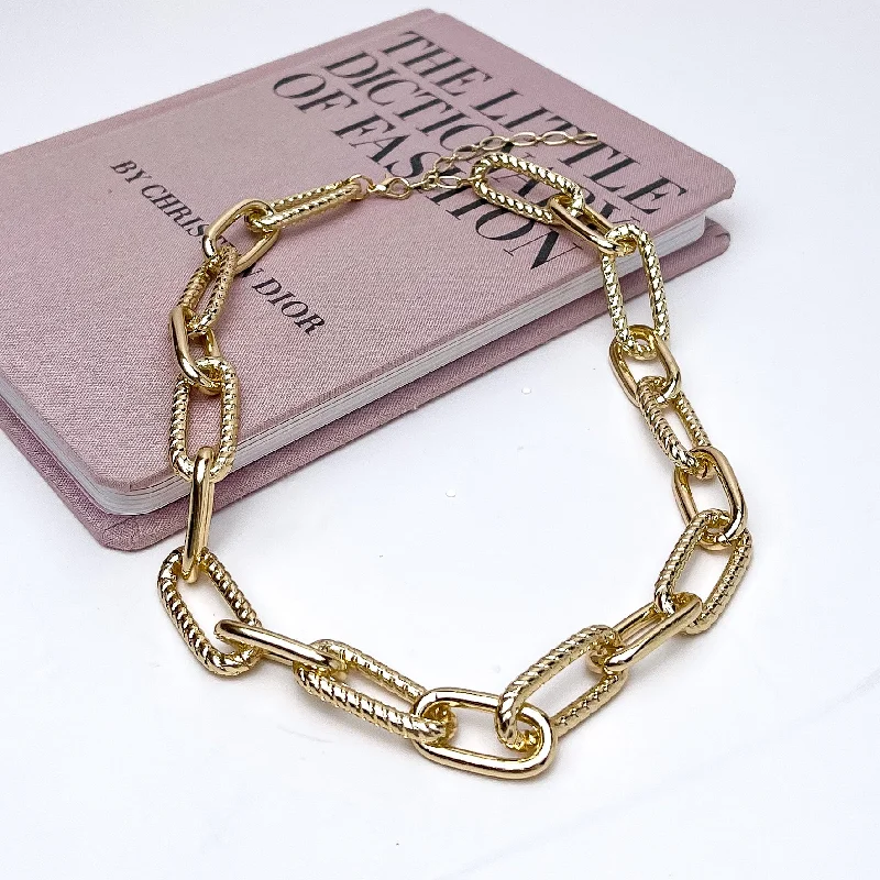 The Weekender Gold Tone Chain Necklace