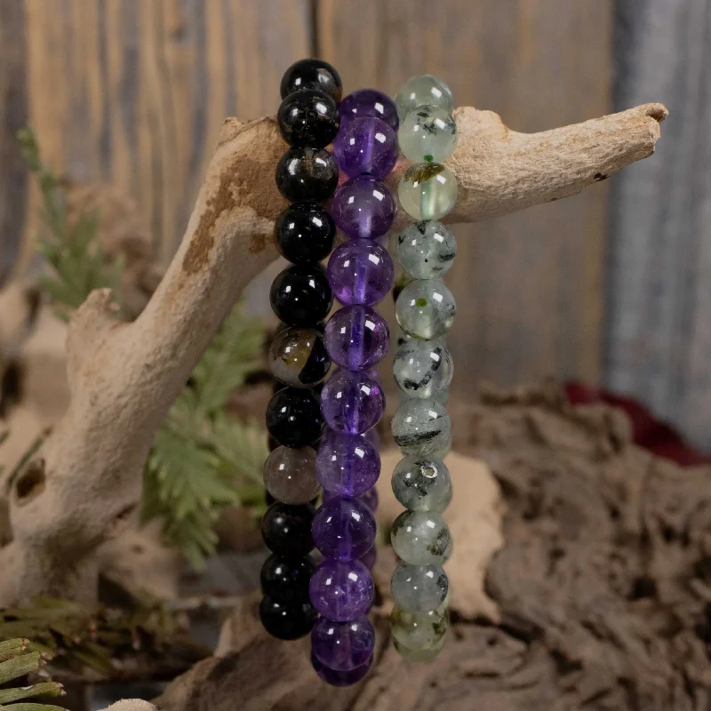 Psychic Protection - Crystal Bracelet Intention Set