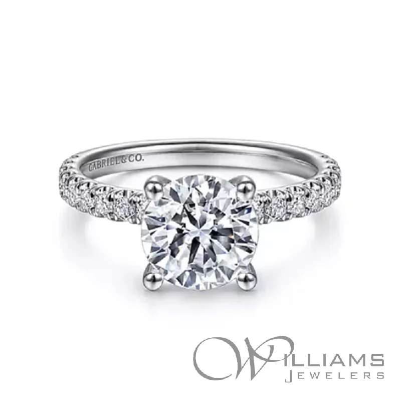 Gabriel & Co. Classic 14 Karat Diamond Engagement Ring