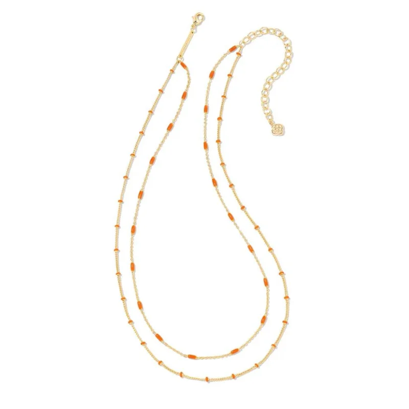 Kendra Scott | Dottie Multi Strand Necklace in Orange