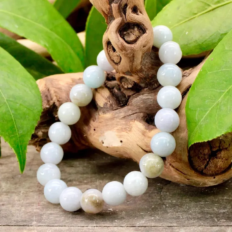 Light Burmese Jade Bracelet - 8mm