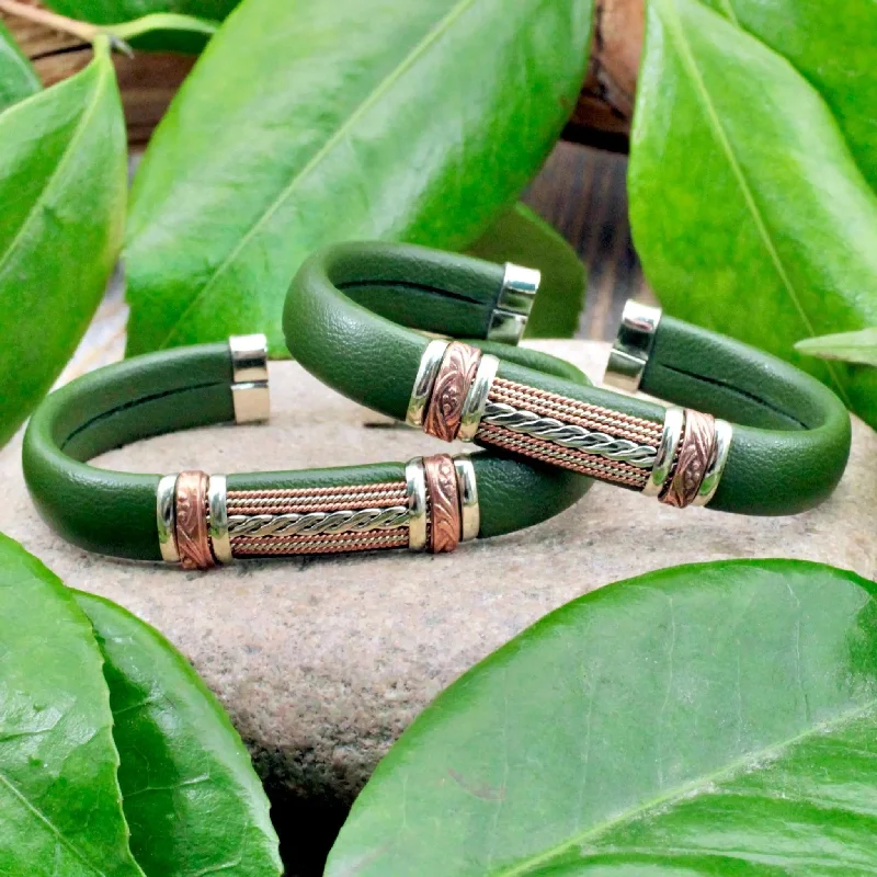 Cactus Leather Bracelet