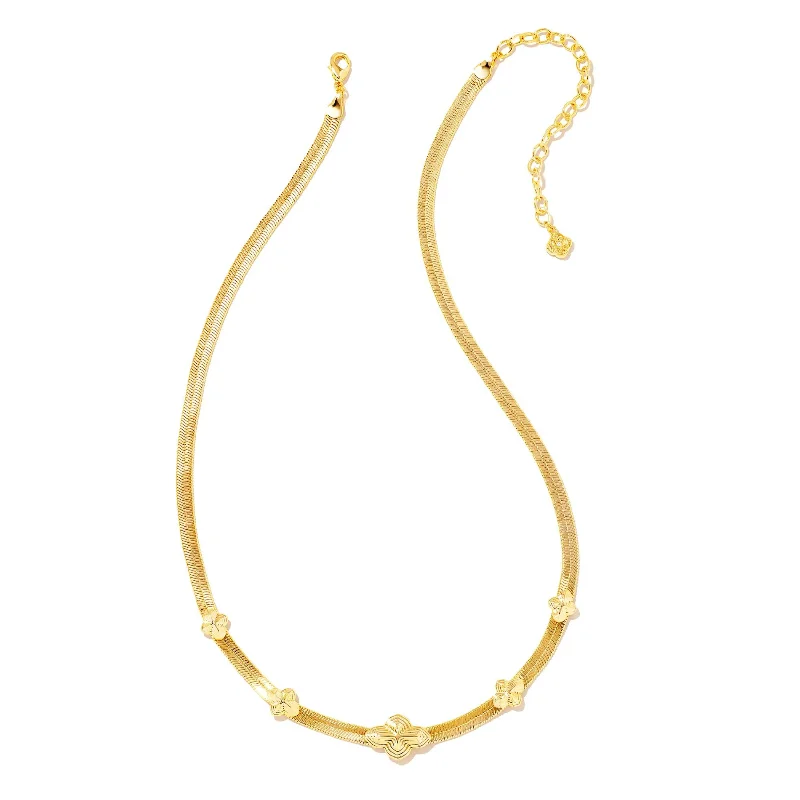 Kendra Scott | Abbie Herringbone Necklace in Gold