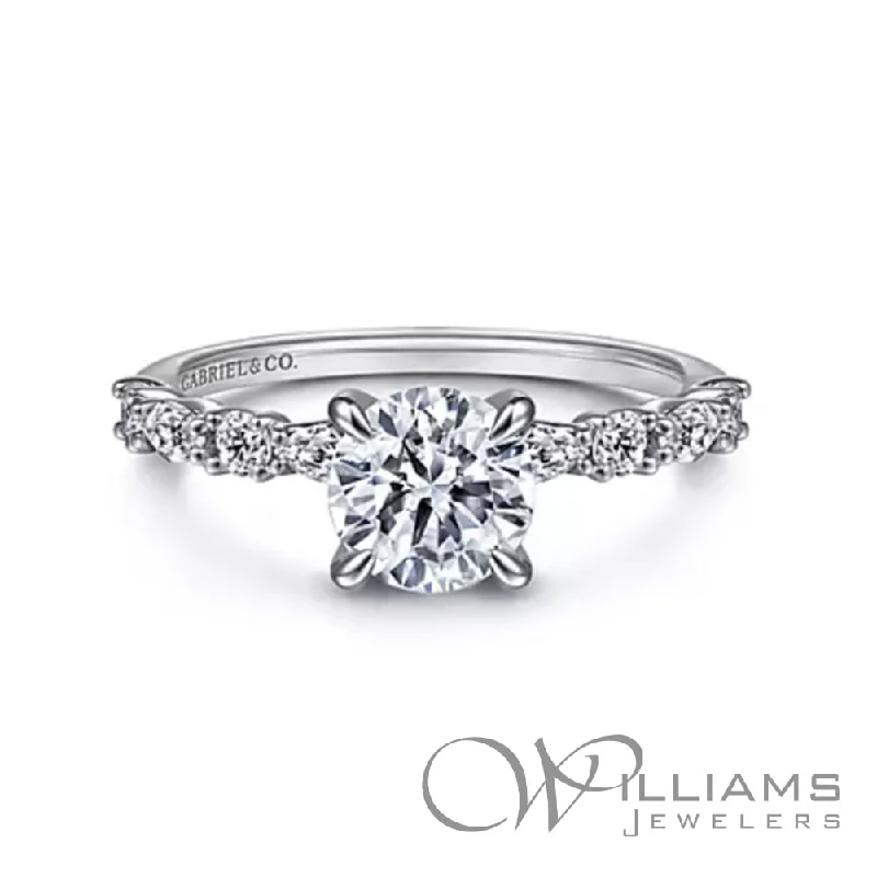 Gabriel & Co. Contemporary 14 Karat Diamond Engagement Ring