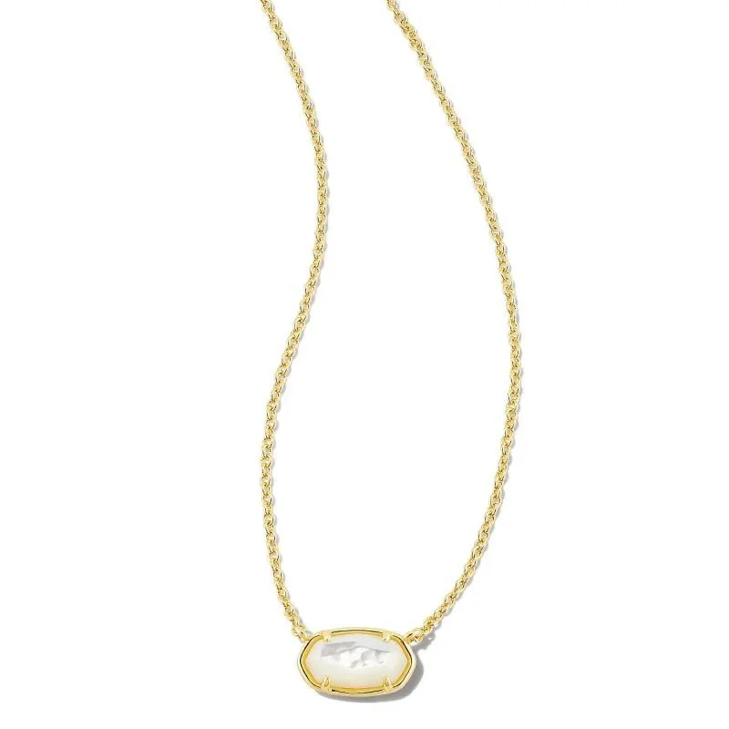 Kendra Scott | Grayson Gold Pendant Necklace in Ivory Mother-of-Pearl