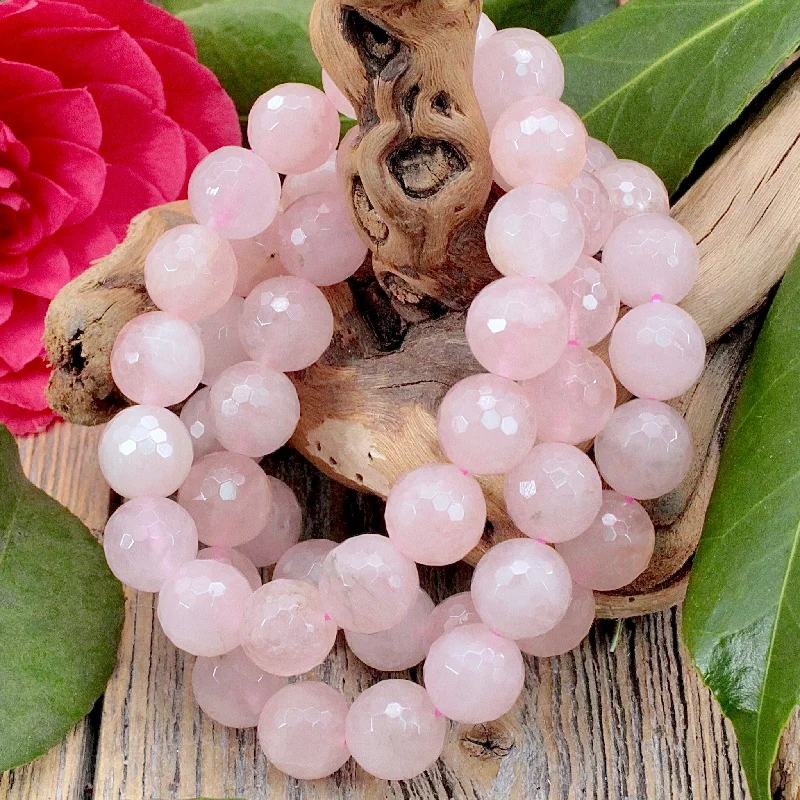 Rose Quartz Faceted Bracelet