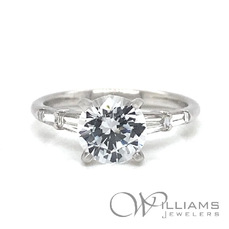 JB Star Plat Diamond Engagement Ring