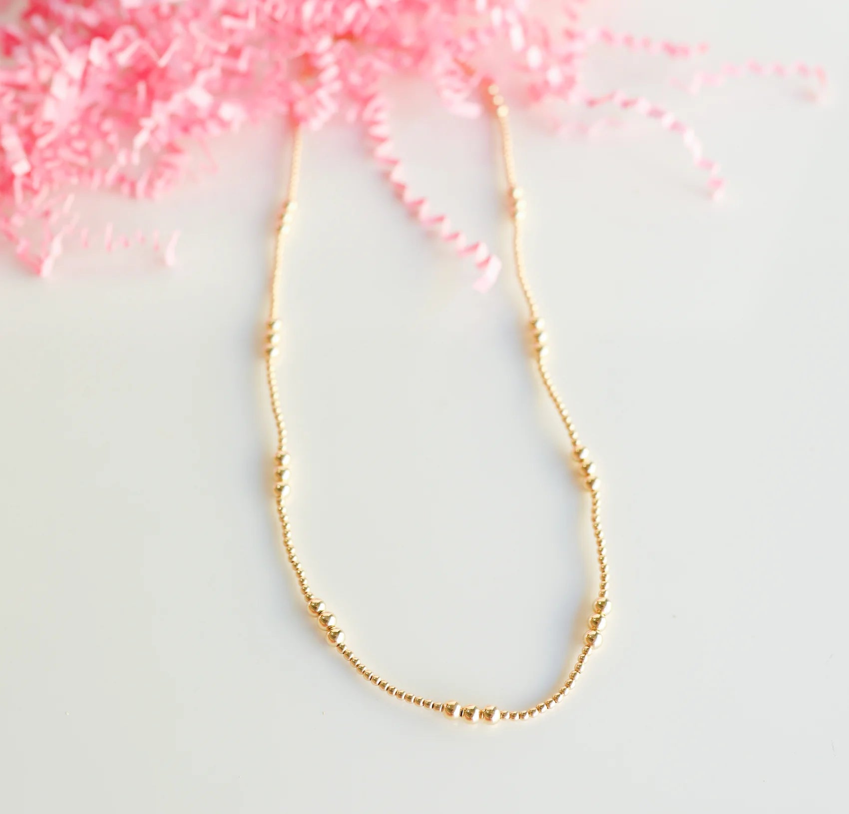 Beaded Blondes | ILY Gold Beaded Necklace