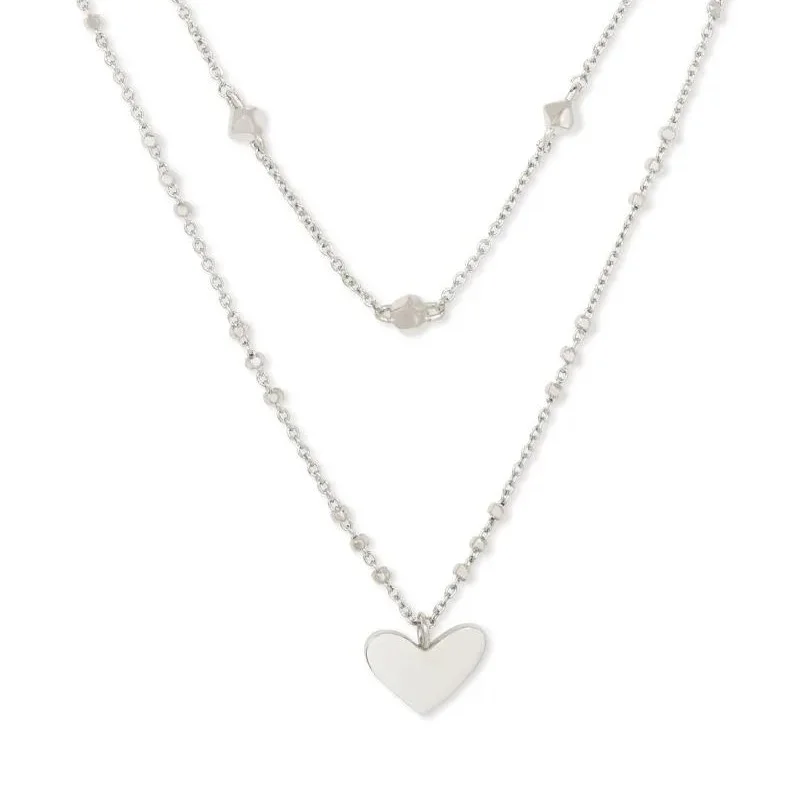 Kendra Scott | Ari Heart Multi Strand Necklace in Silver