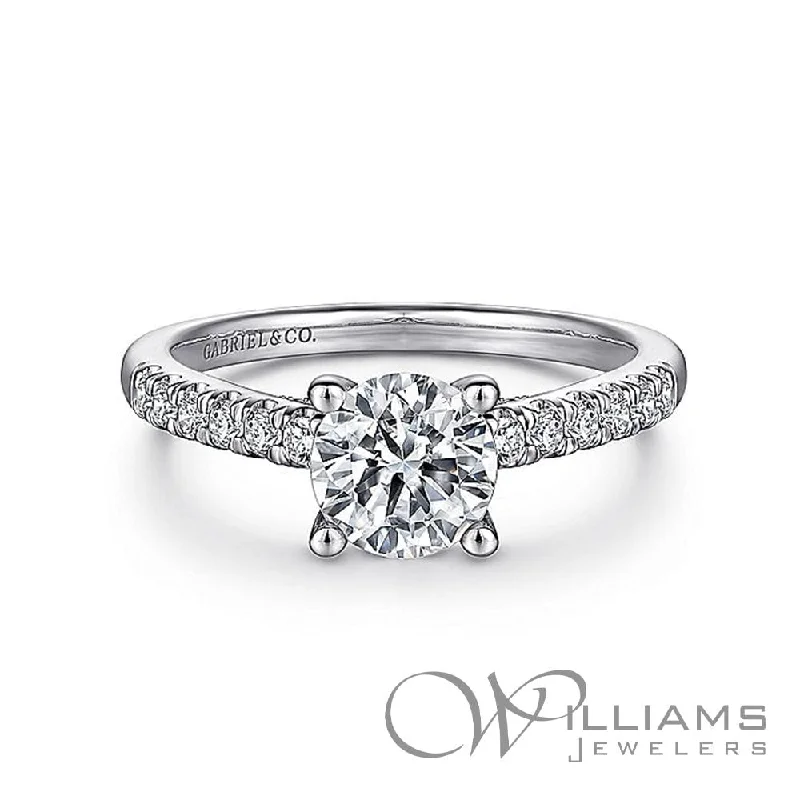 Gabriel & Co. Classic 14 Karat Diamond Engagement Ring